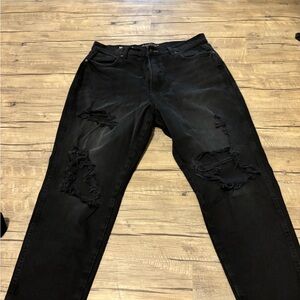 Arizona distressed mom jeans.